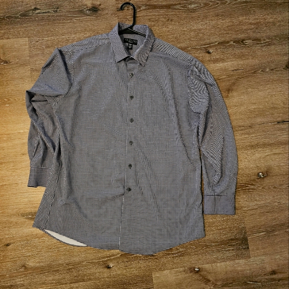 Houndstooth Print Slim Fit Shirt by Alfani